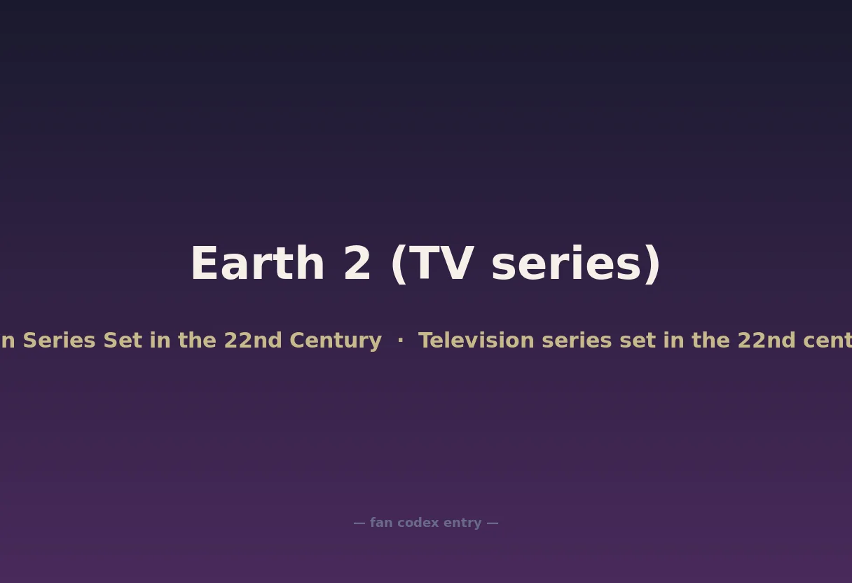Earth 2 (TV series)
